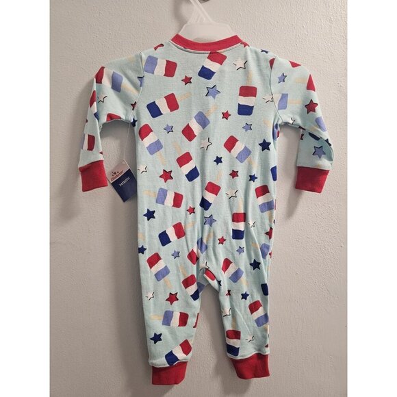 July 4th 3-6m Pajama - New - Red Blue Memorial Day 4th Of July Labor Day - Picture 6 of 7